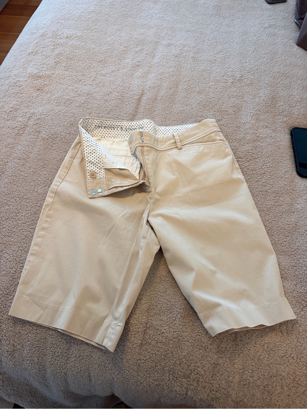 Talbots Khaki Flat-Front Men's Shorts